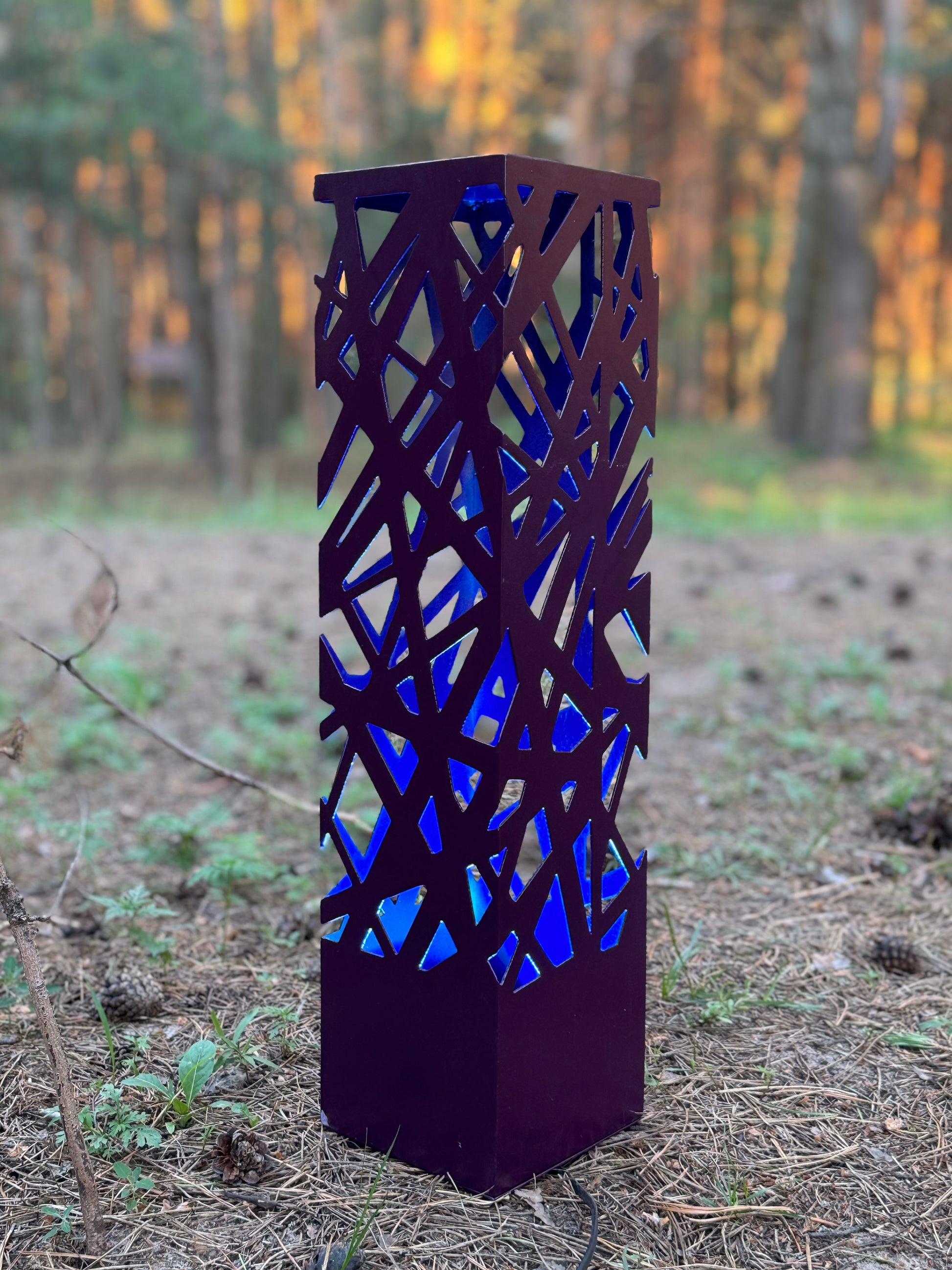 architectural metal column lamp LED floor light outdoor lighting fixture