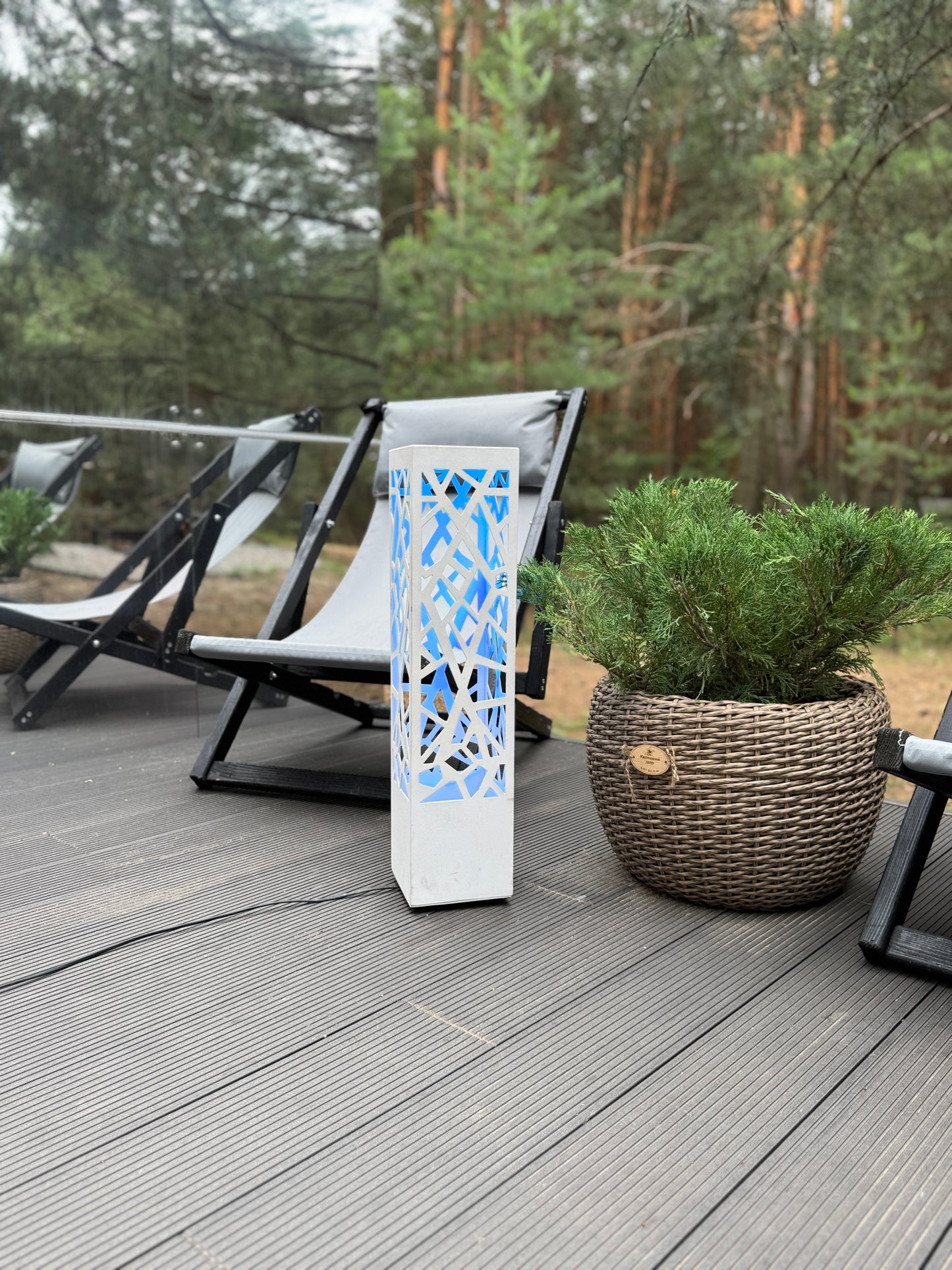 architectural outdoor column light LED metal garden lamp