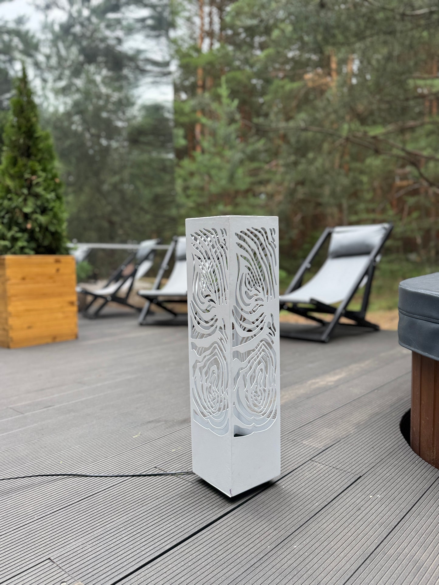outdoor metal column lamp LED floor light architectural design