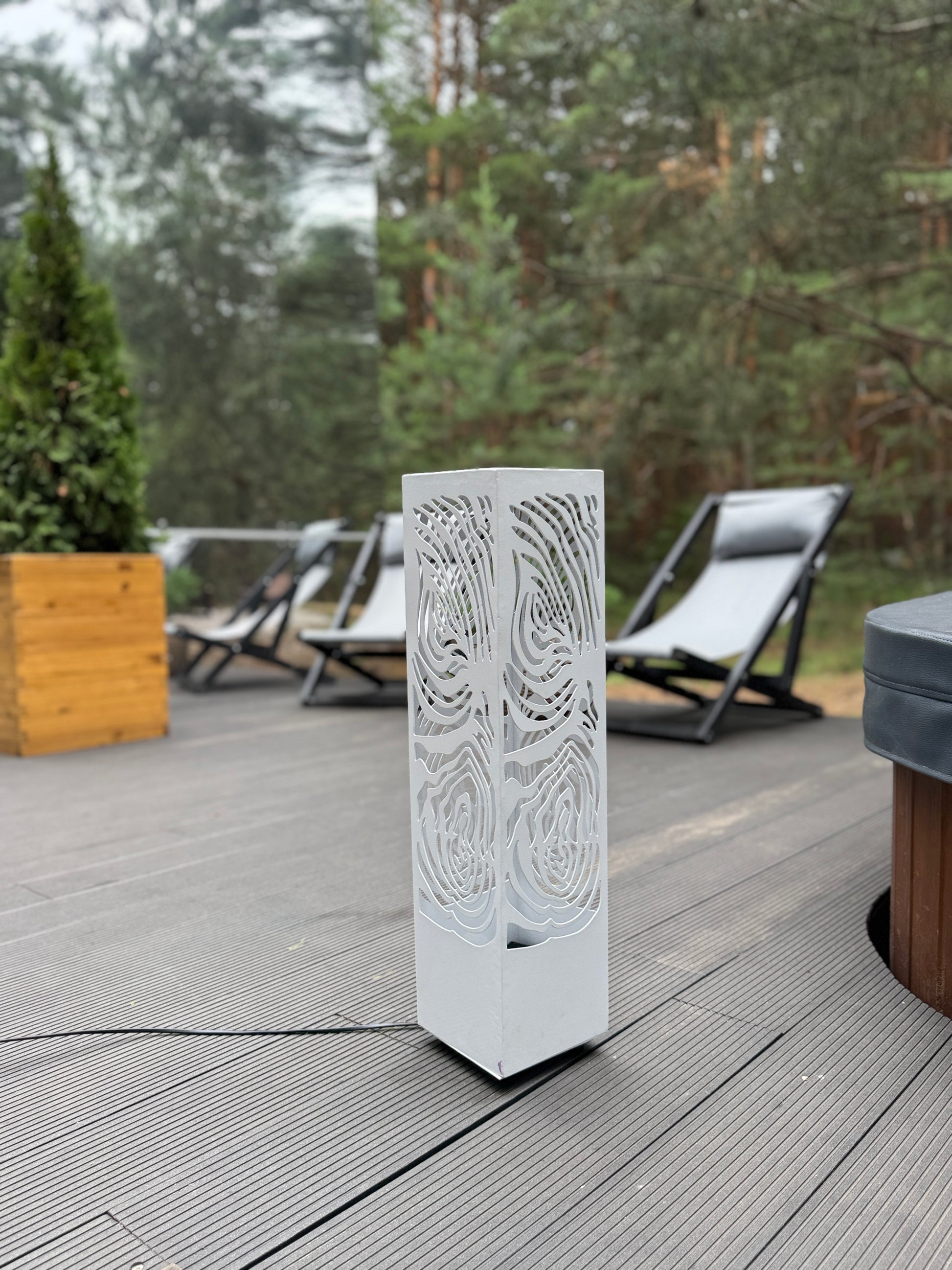 outdoor metal column lamp LED floor light architectural design
