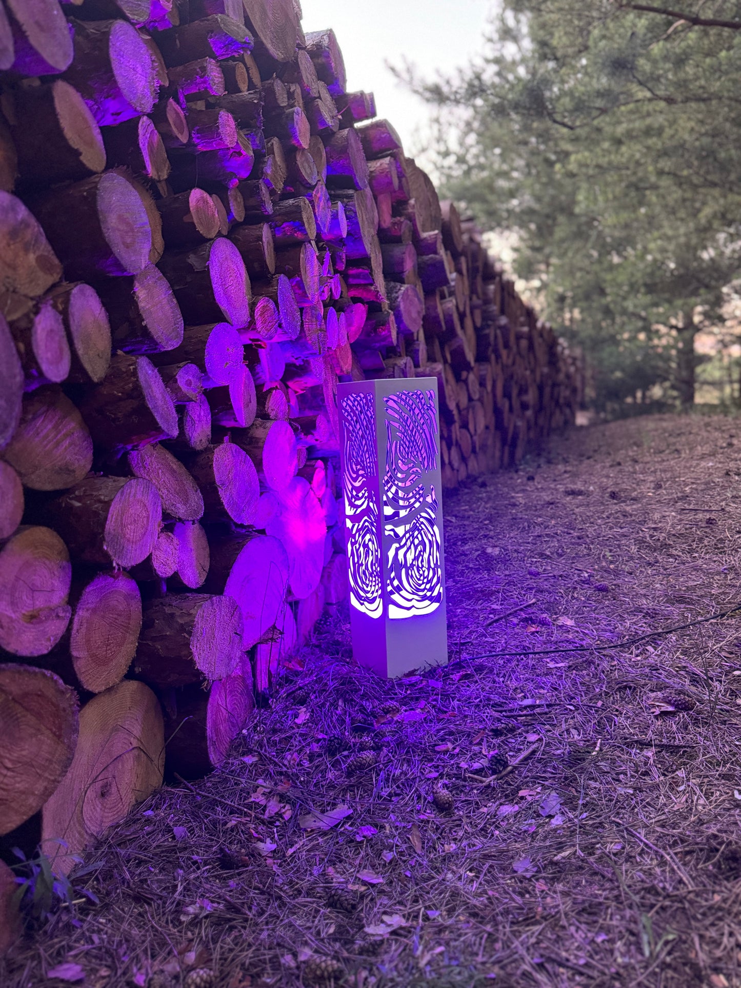 contemporary metal column lamp LED floor light outdoor design